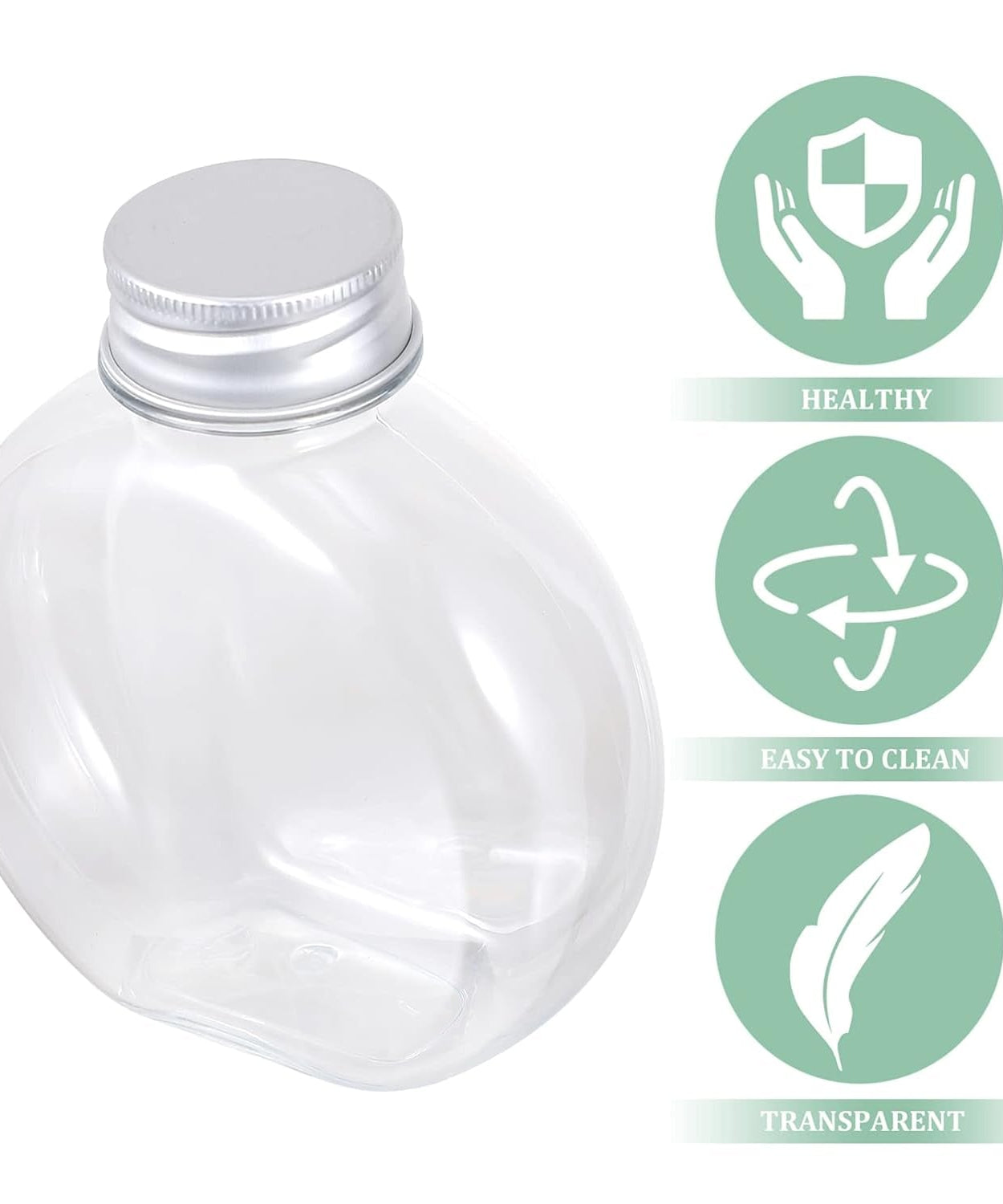 Multipurpose Transparent Round Clear Plastic Container (1 Pc)