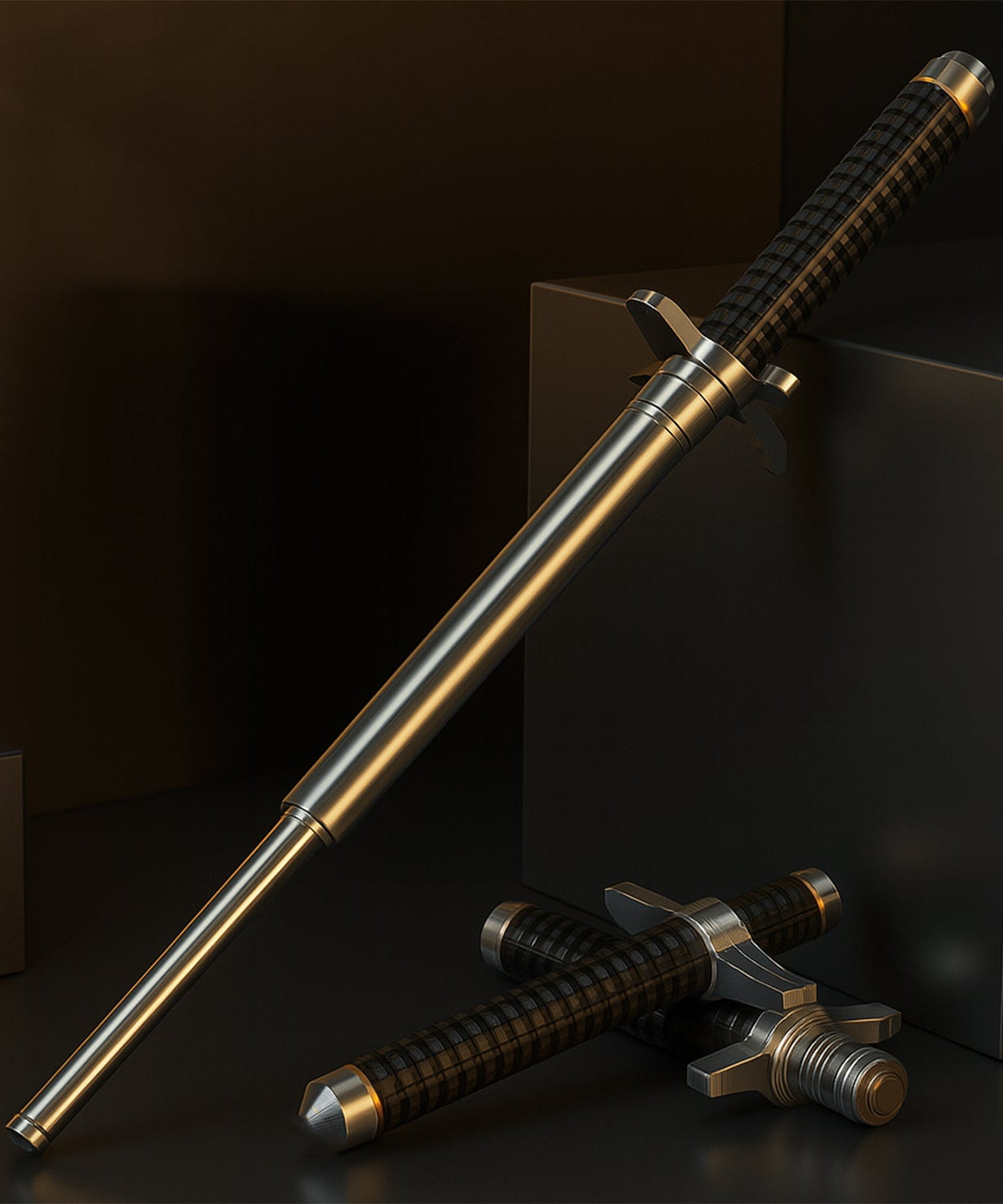 Safty Rod Lightweight Folding Walking Sticks with Nylon Bag Cover (75 Cm)