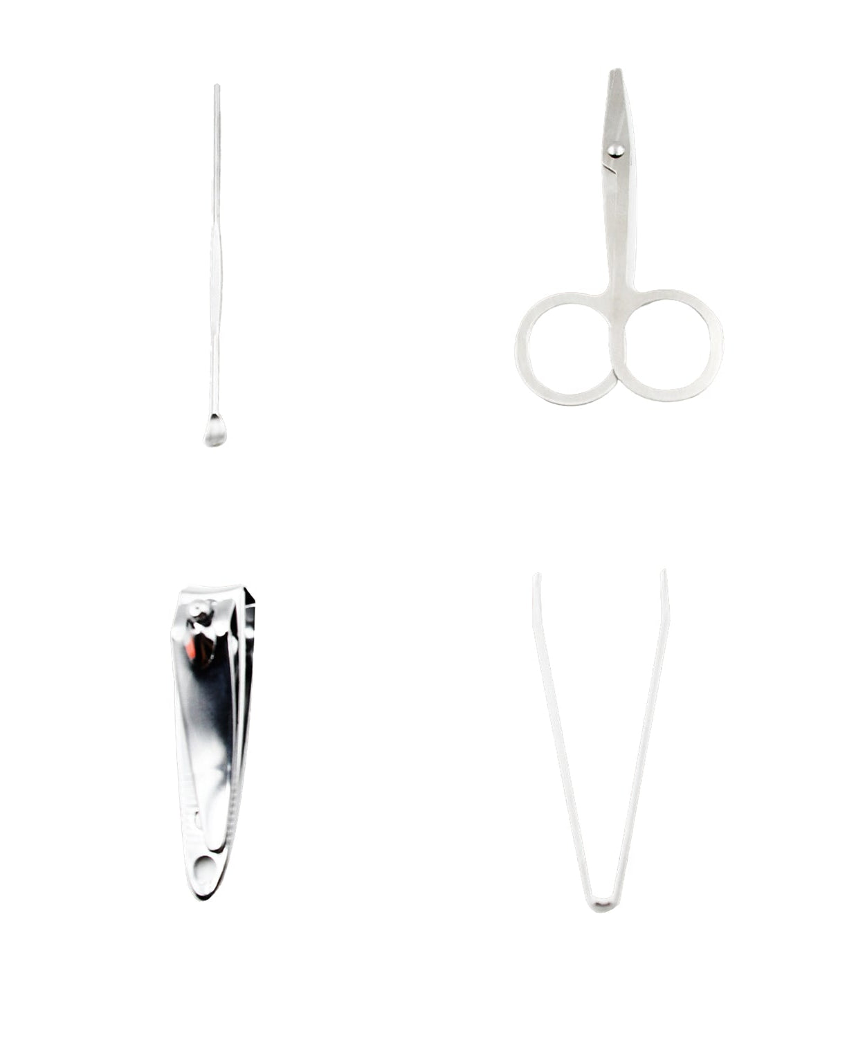 Mini Nail Clipper Set Beauty Nail Tool Set Multifunctional Beauty Set With Plastic Storage Case,  (4 Pc Set)