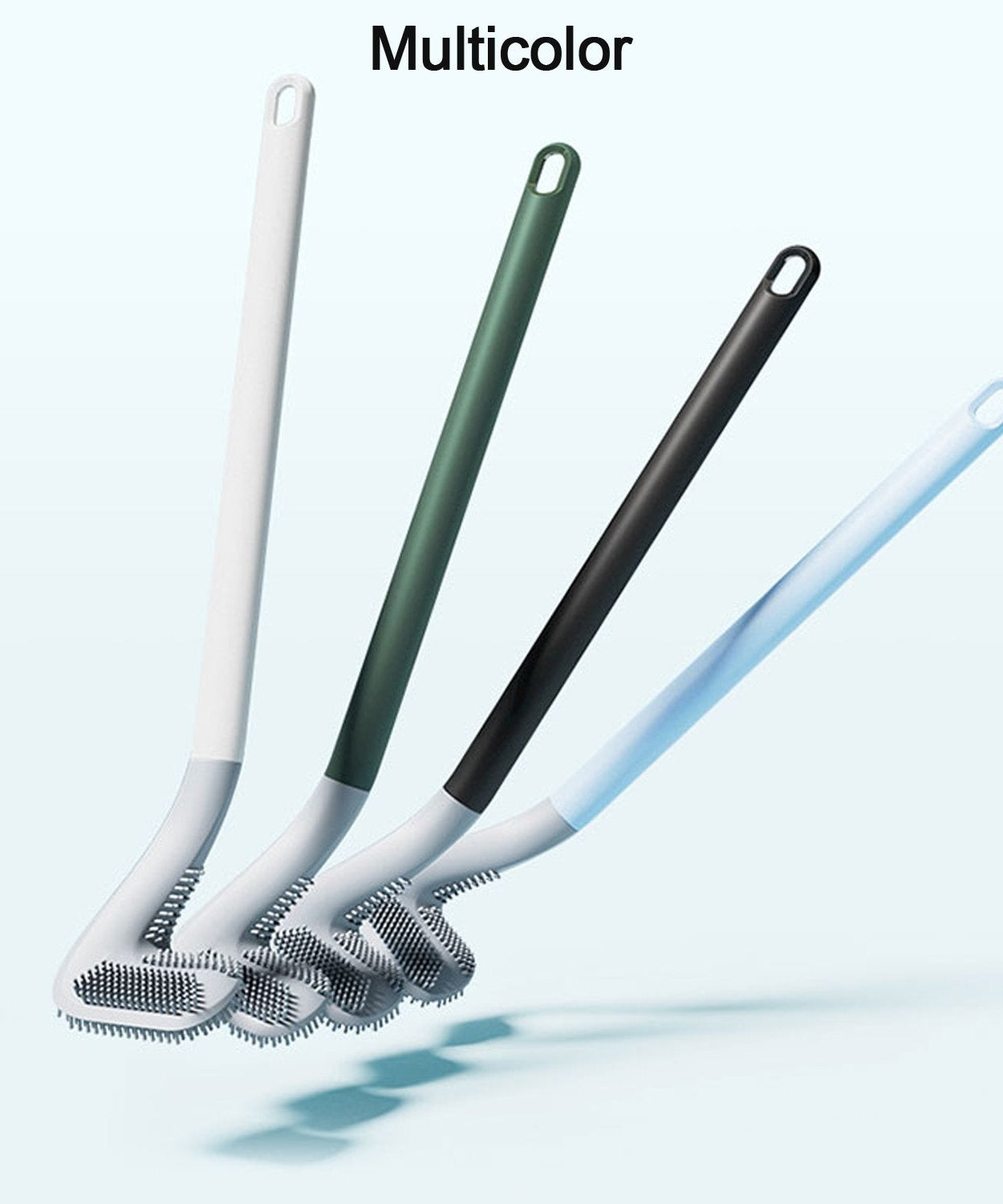 Toilet brush with a golf design theme.