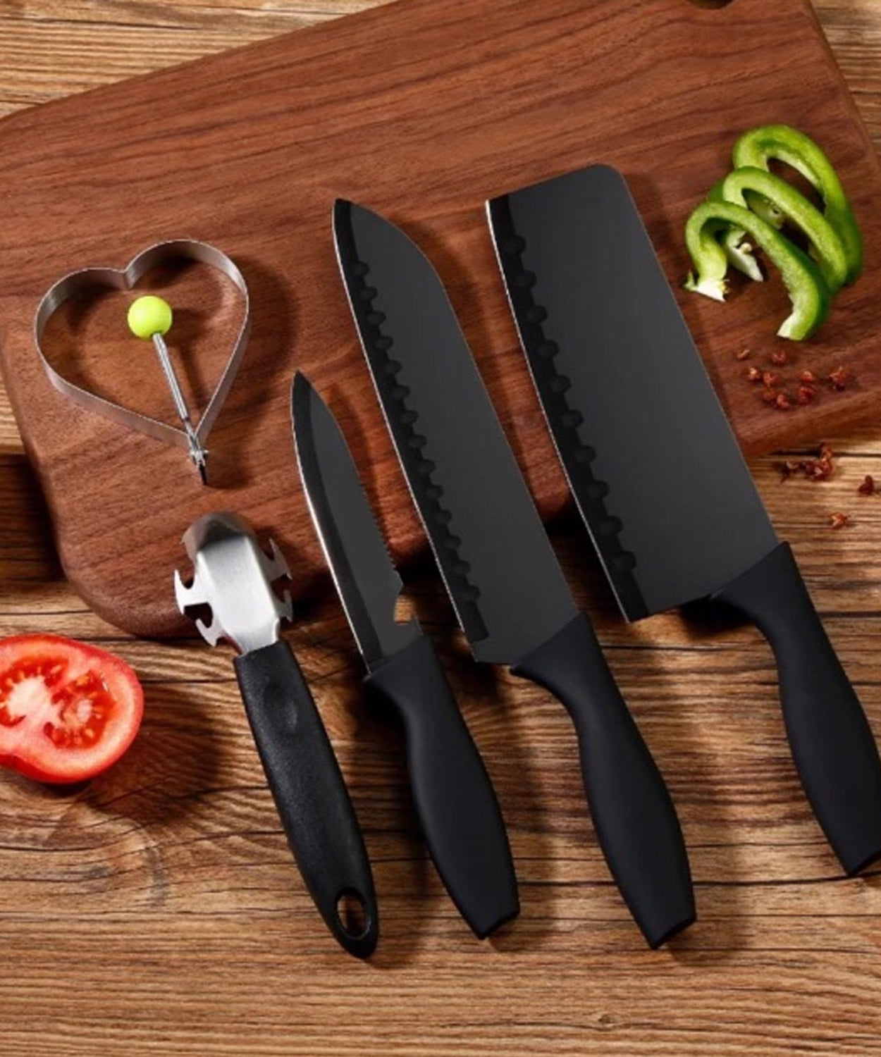 Kitchen knives set stainless steel