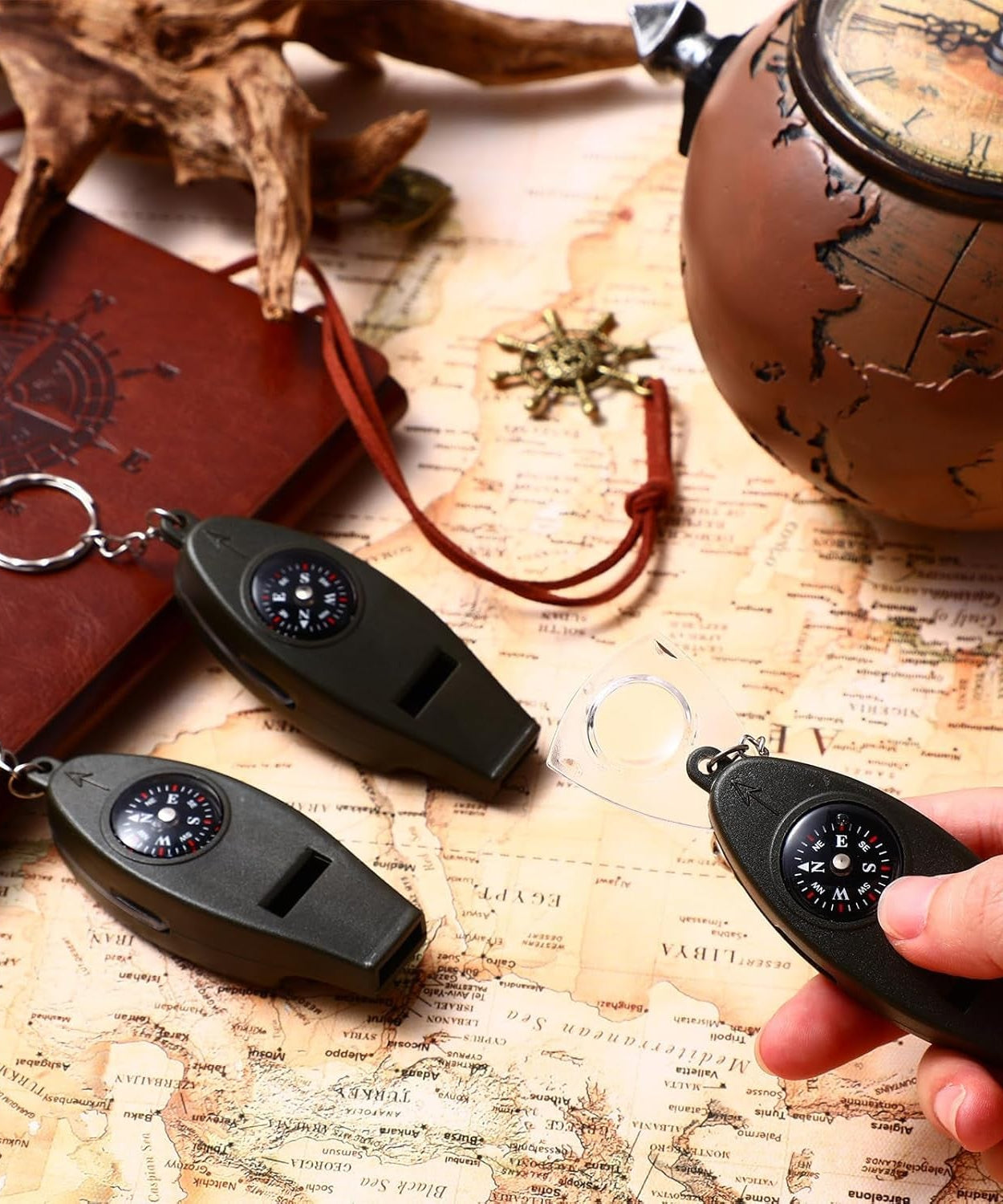 4 in 1 Multifunctional Emergency Survival Whistle (1 Pc)