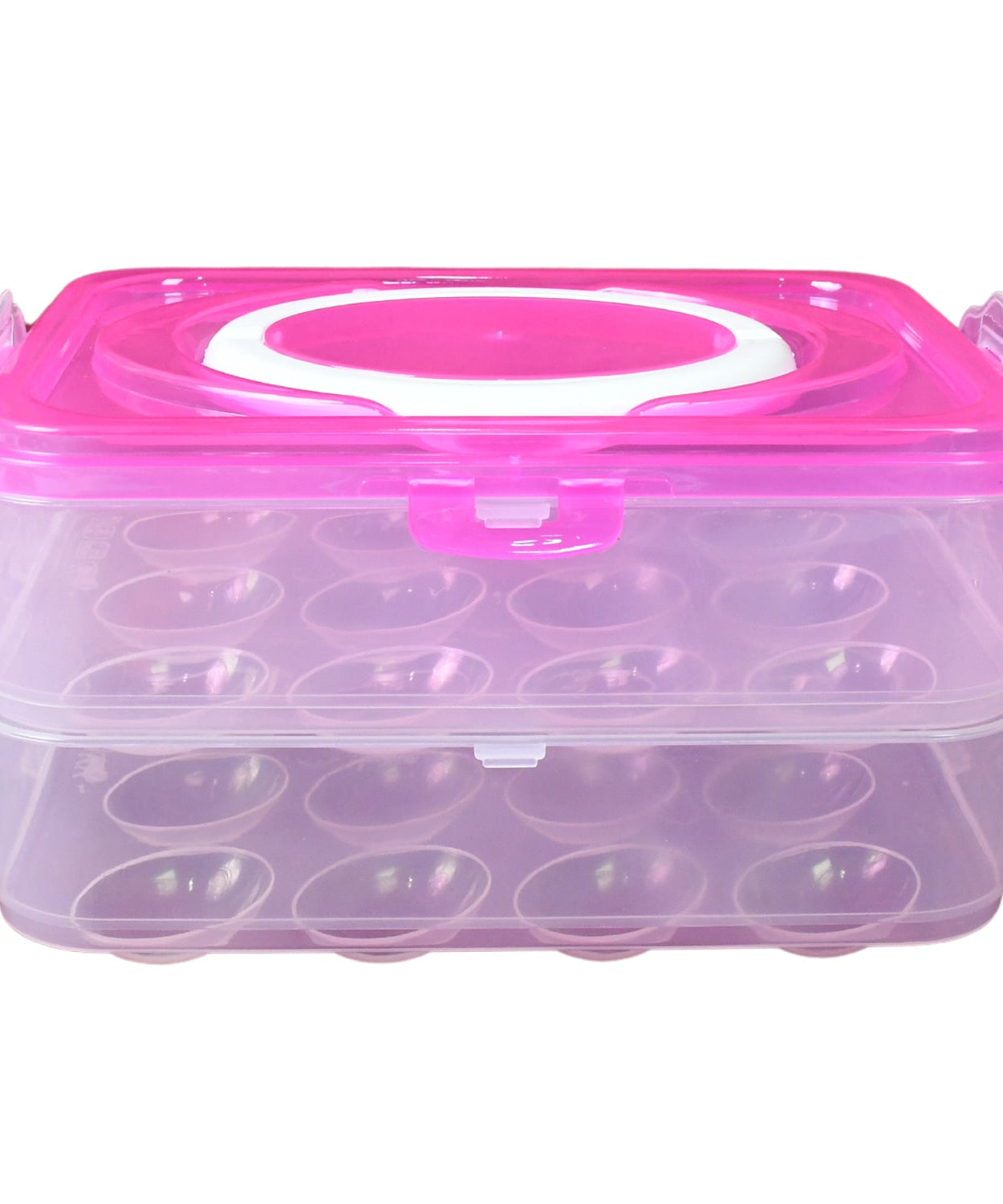Double Layer 24 Grid Egg Storage Box for Egg Storage Container