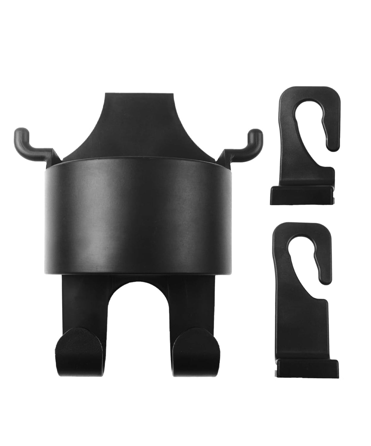 Car Headrest Backseat Organizer, 3 in 1 Automotive Cell Phone Drink cupholder Adapter with Headrest Hooks for Kids and Adults, Multifunctional Storage for Car Travel Accessories