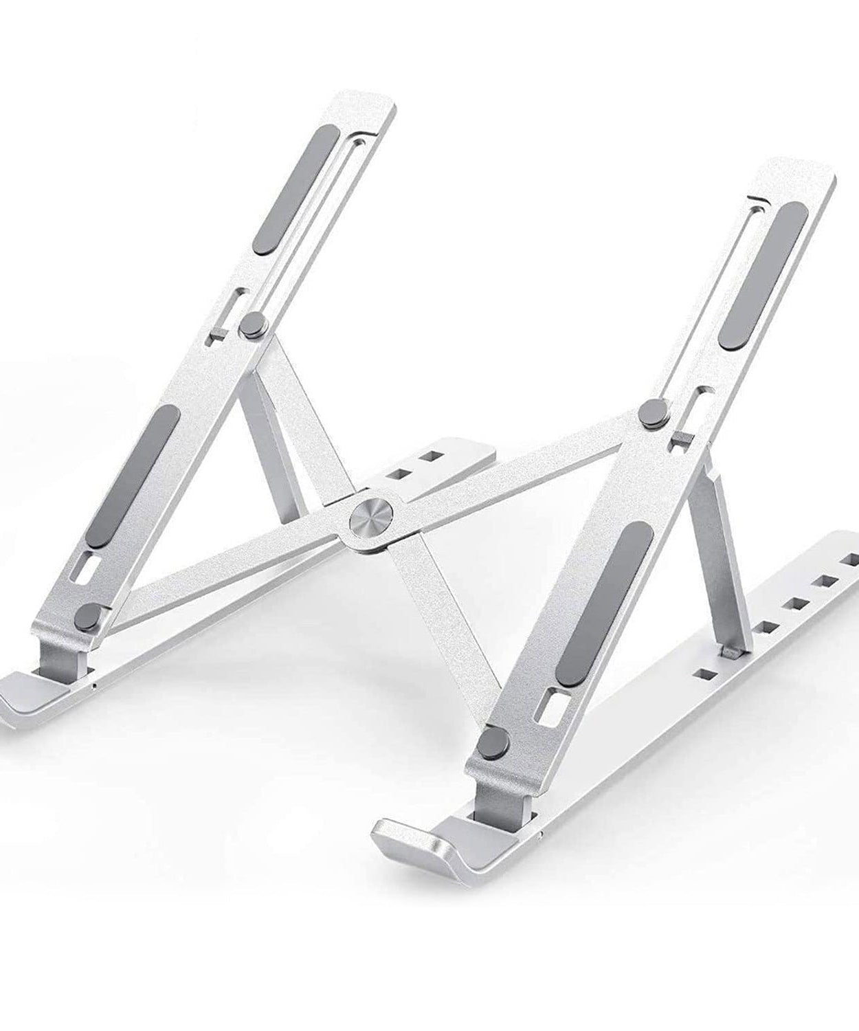 Metal Portable Laptop Stand – 6-Angle Adjustable Riser for Laptops, Phones & Tablets