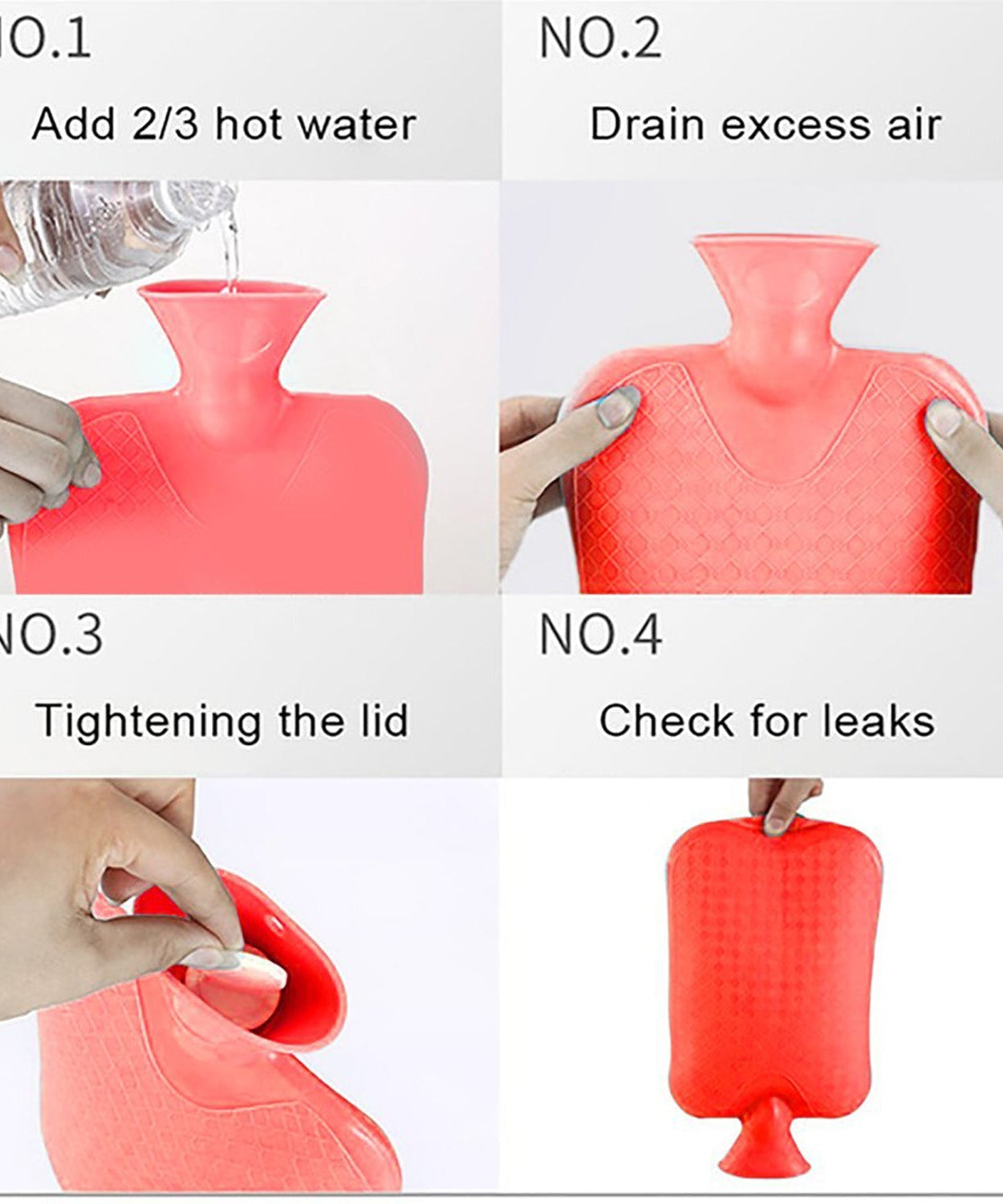 Hot water pad for quick pain relief, small size.