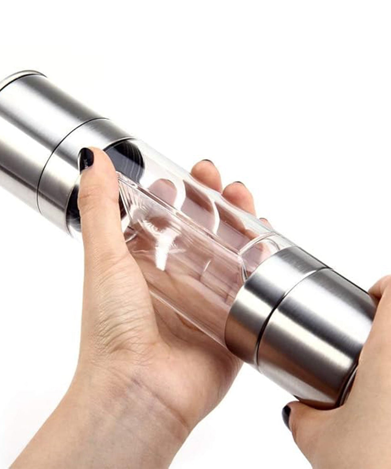 2-in-1 Stainless Steel Salt and Pepper Grinder