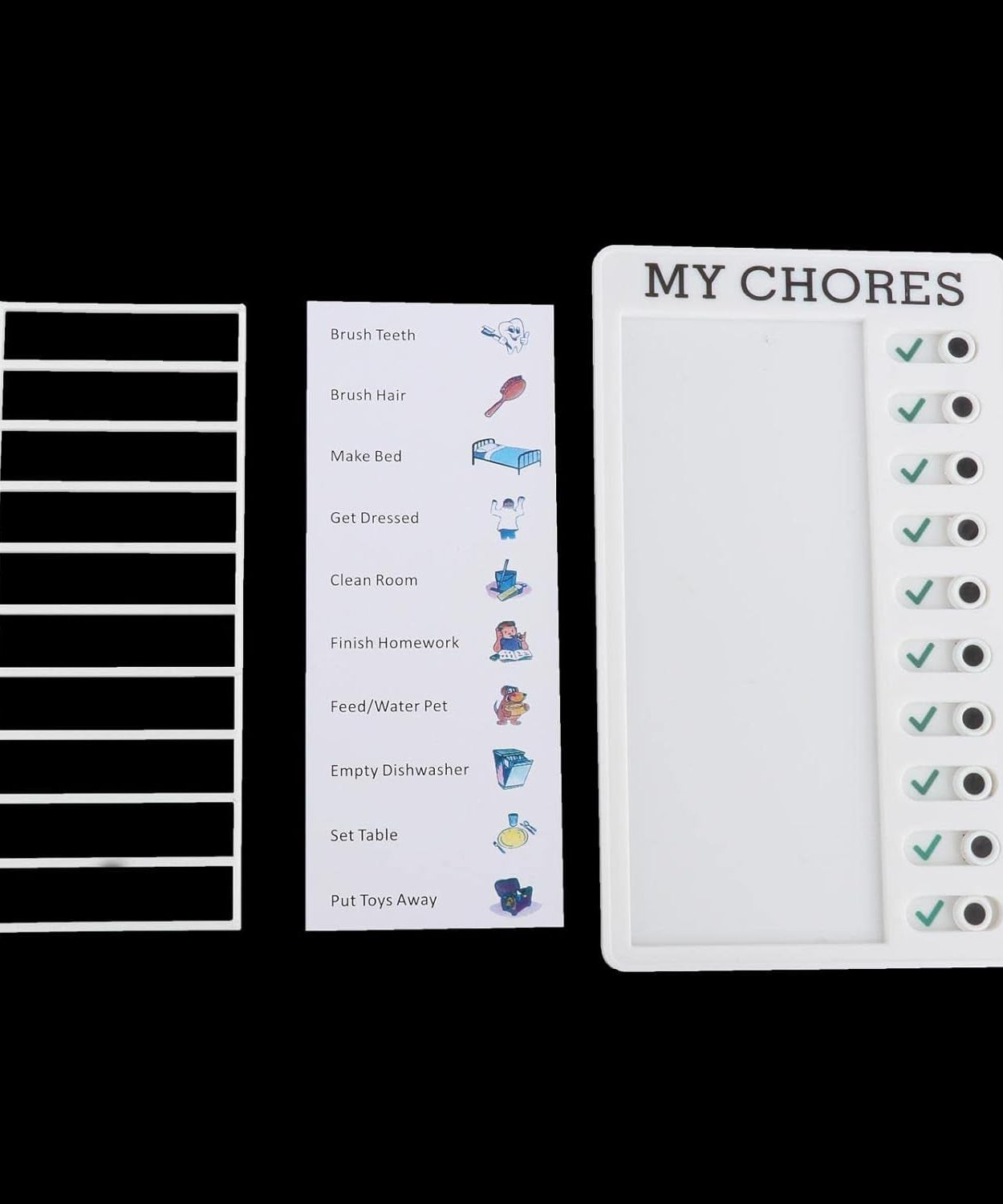 Portable My Chores Home Note Board Management Planning Memo Boards Reminding Time. (Size :- 20x12Cm)