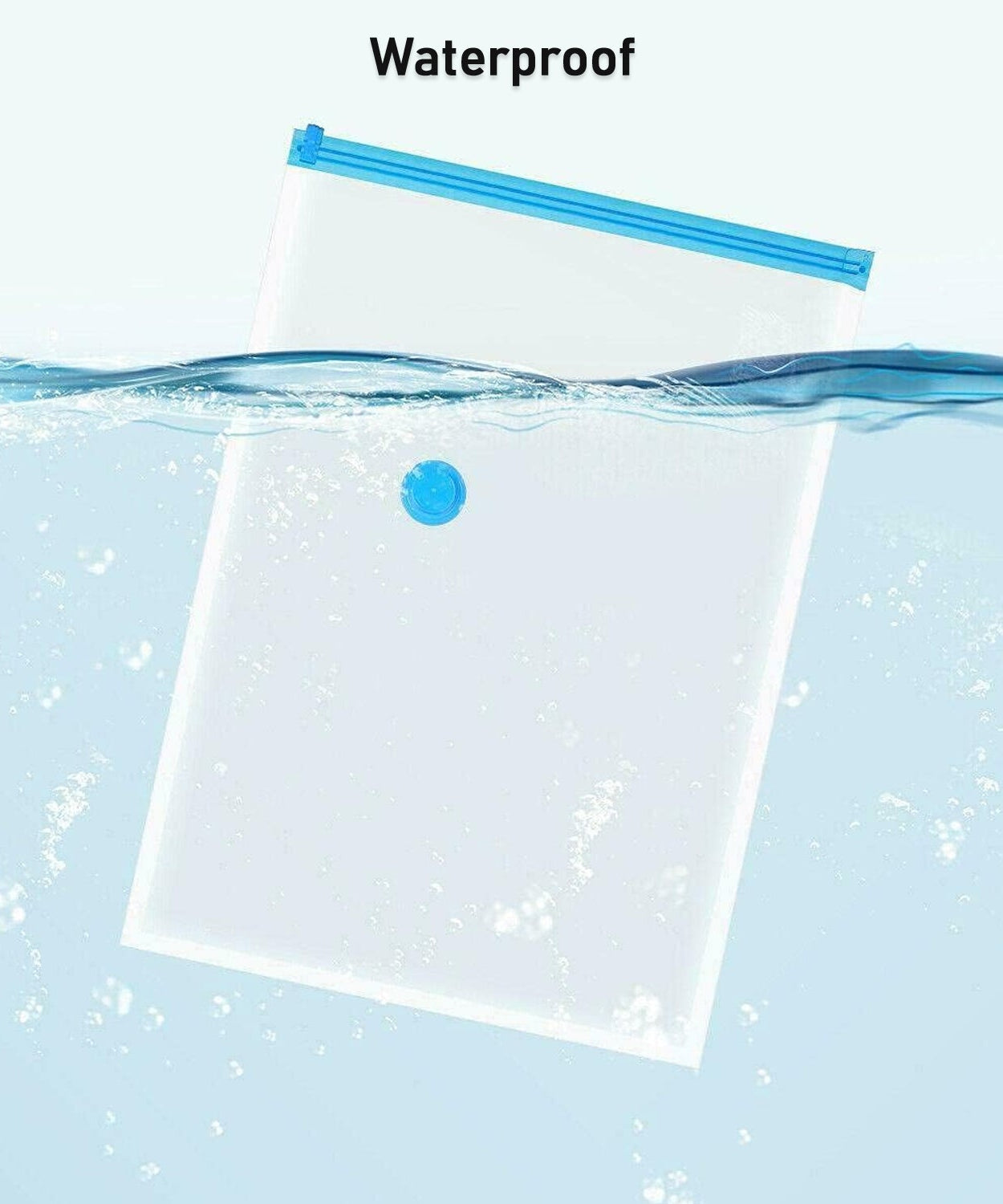 Vacuum Storage Bags with Suction Pump & Shirt clips - Vacuum Bags - Big Capacity Vacuum Seal Bags for Travel Clothes Blankets Pillows, Compression Bags | Space Saver Vacuum Storage Bags (5 Pcs Set)