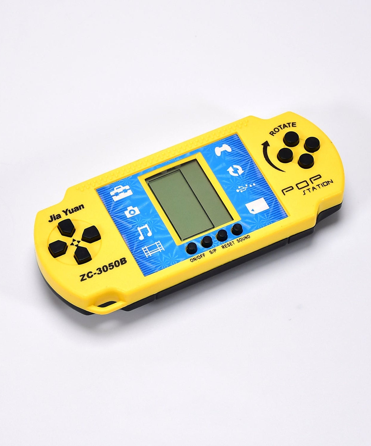 Portable game console with retro games