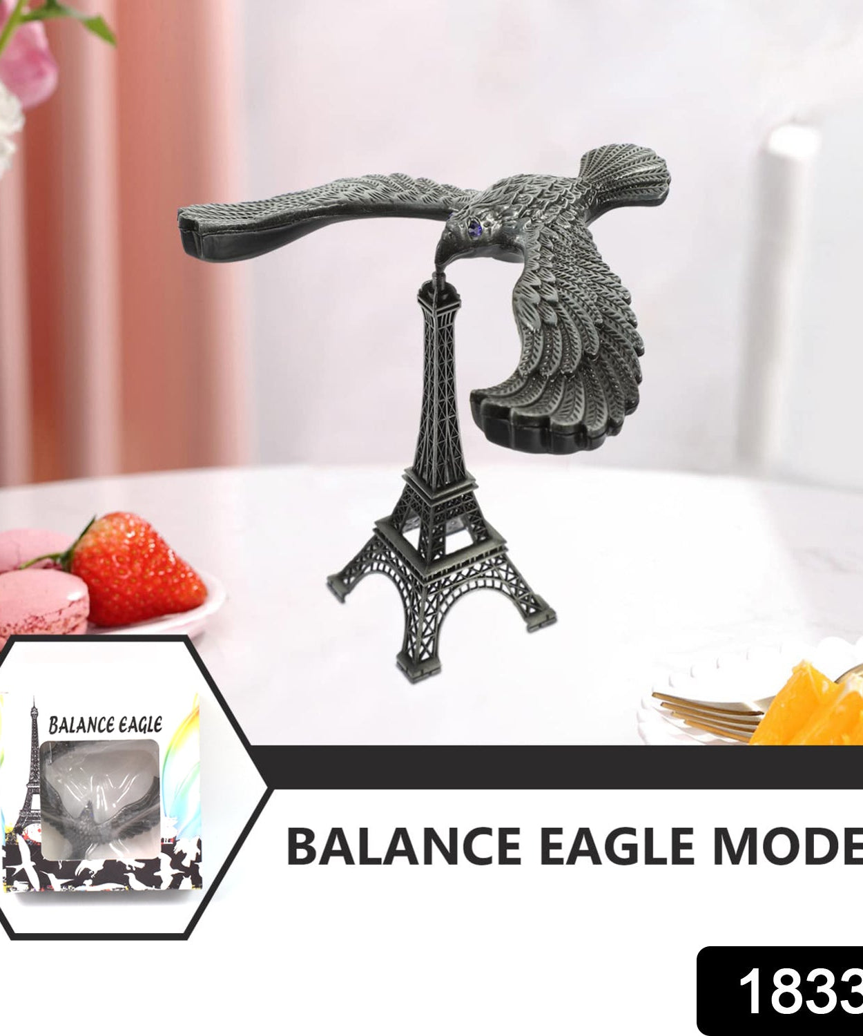 Balancing Eagle Metal Statue