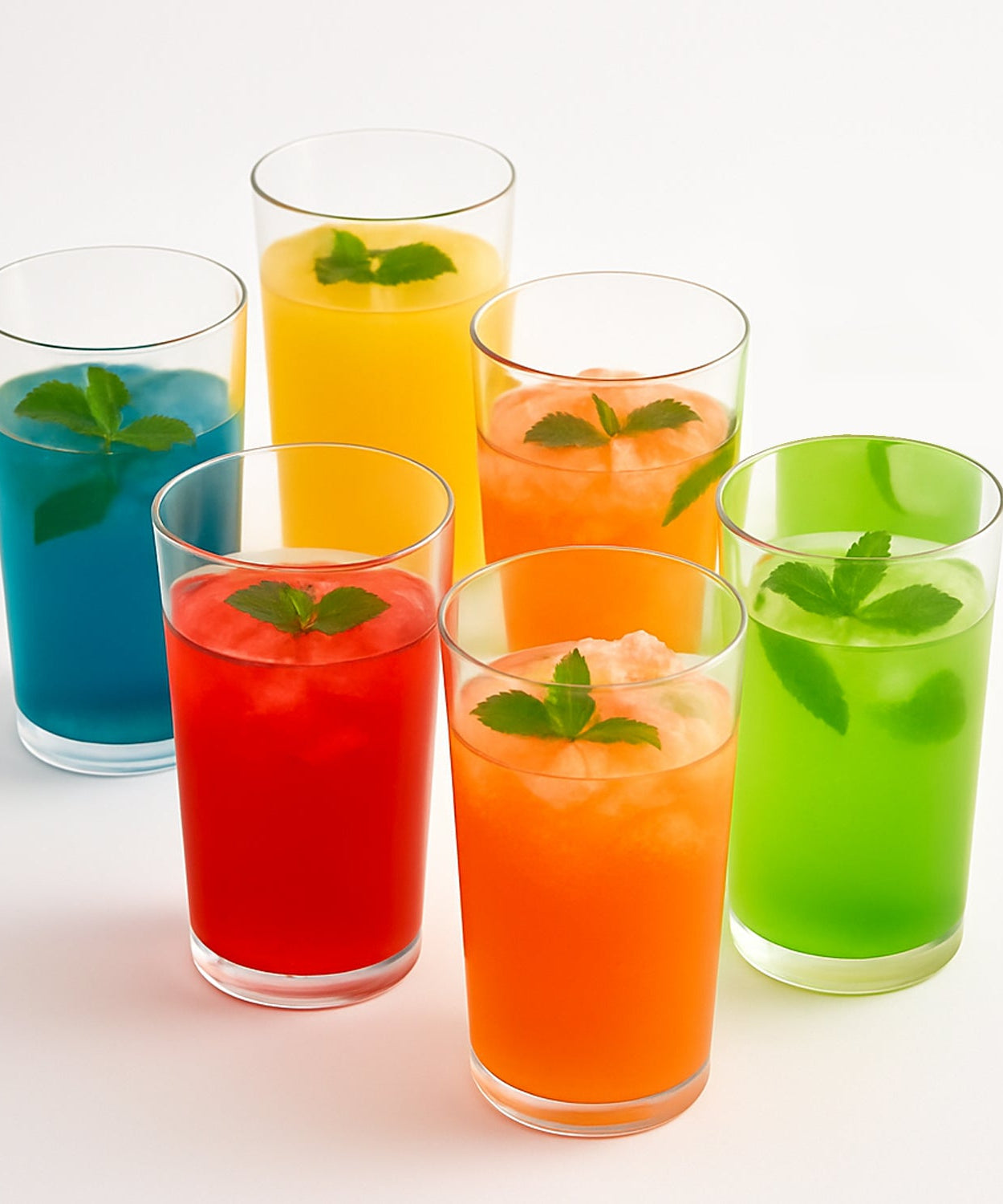 Round Clear Plastic Water Glass Juice Beer Wine Plastic Unbreakable Transparent Glass Set ( 300ml 6pc )