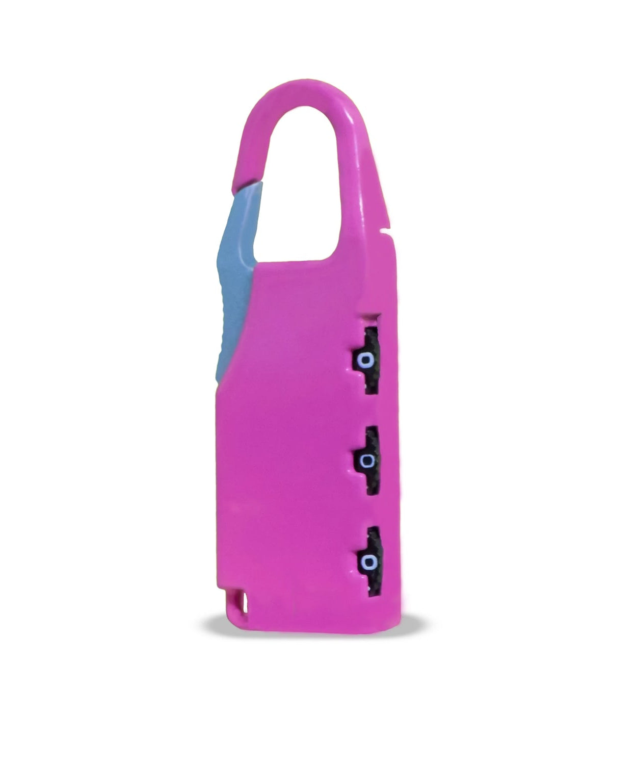 Round resettable combination padlock