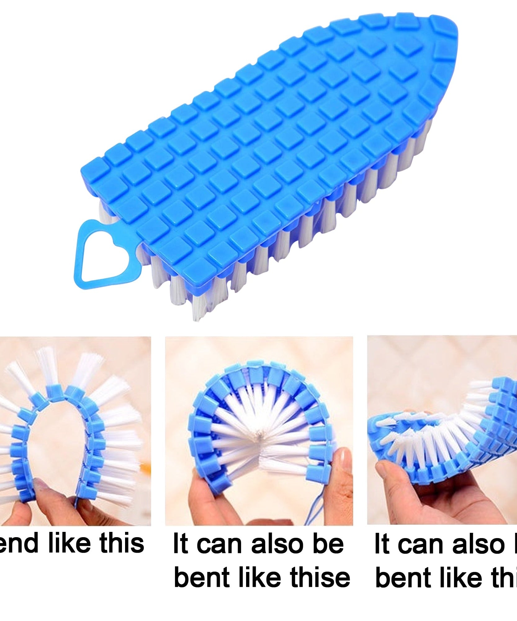 Plastic cleaning brush for home use