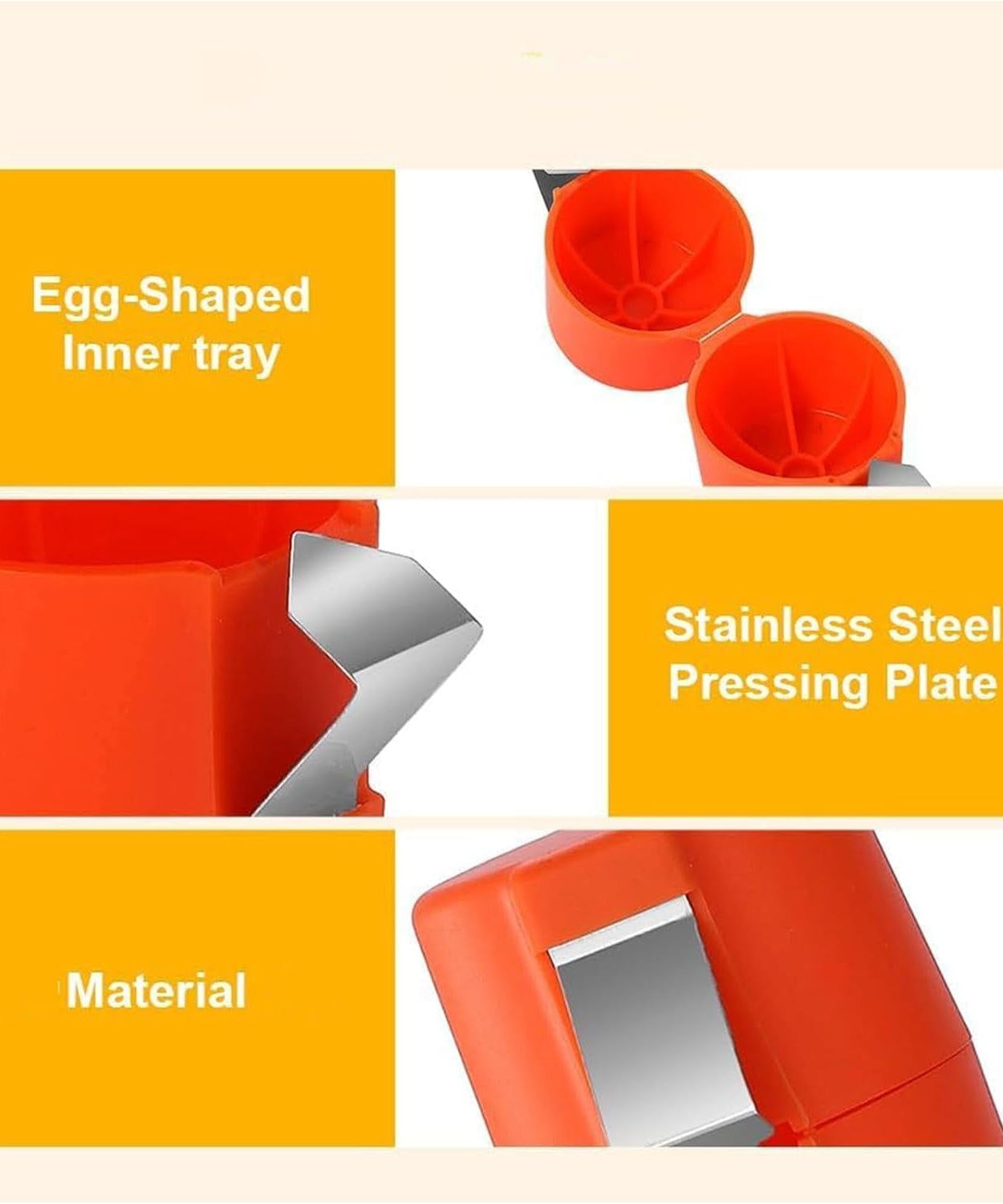 Egg Shell Opener Egg Cracker Tool for Raw Eggs Handheld (1 Pc)