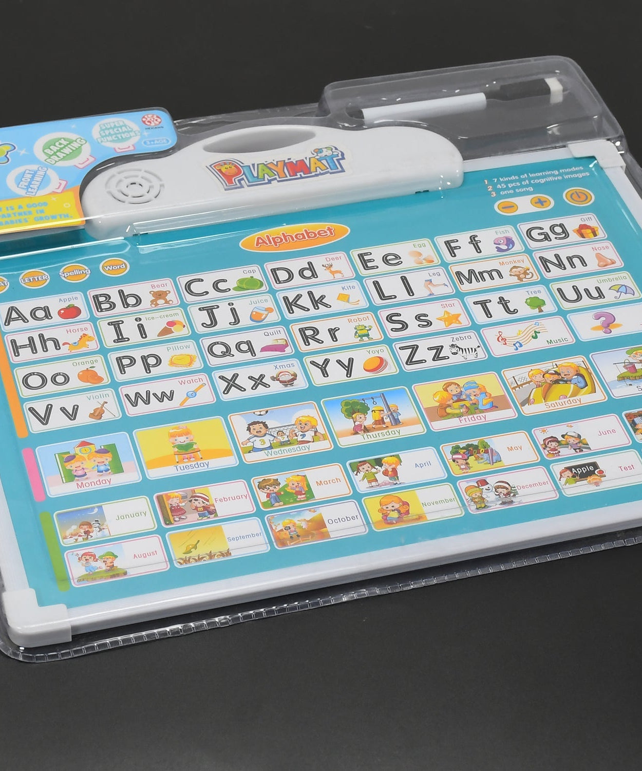 Duck race track with toy ducks, lights, and music