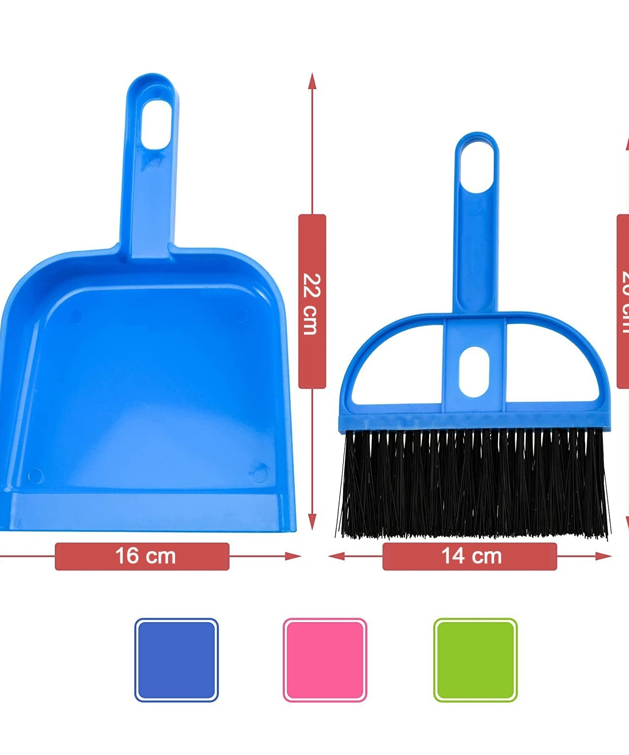 Brush and dustpan set for quick cleaning