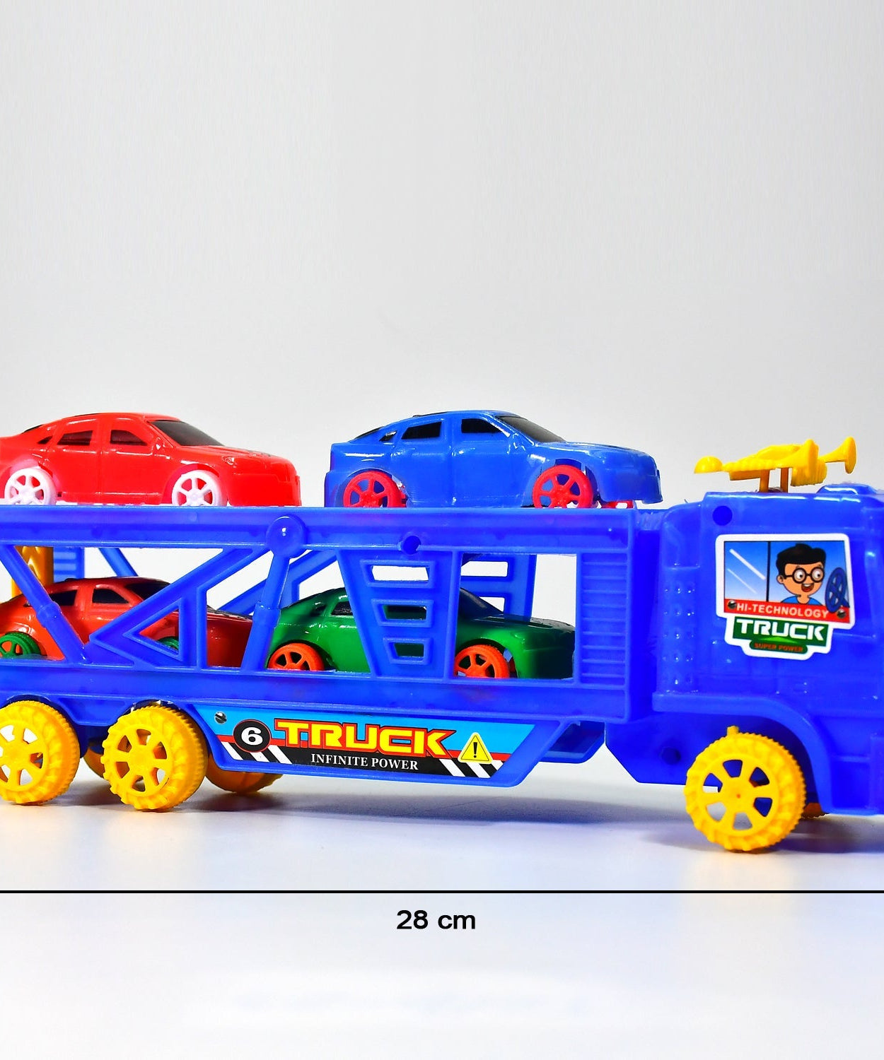 Toy set with mini cars and truck
