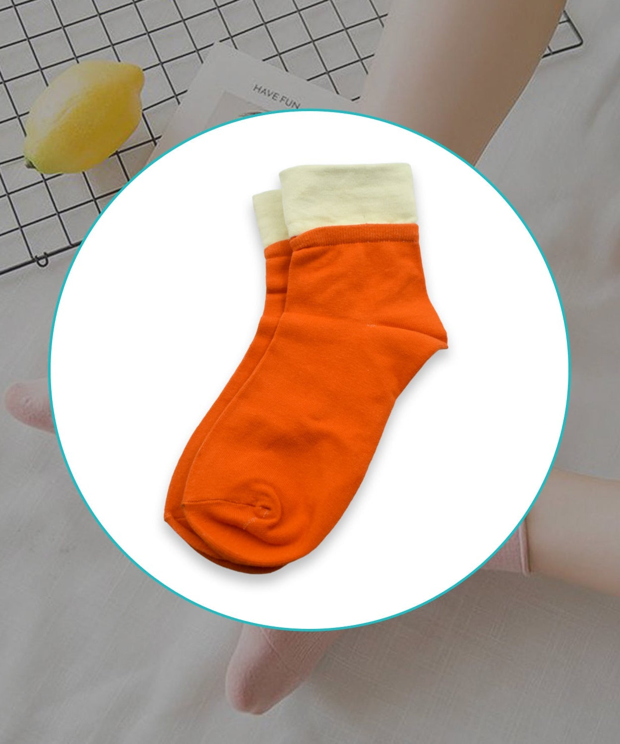 Skin-friendly breathable socks with a classic look