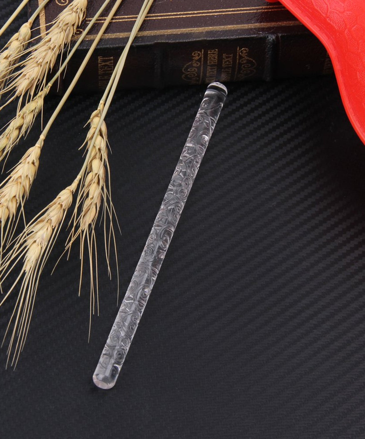 Textured Embossed Acrylic Rolling Pins Fondant Cake Decorating Tools (1 Pc)