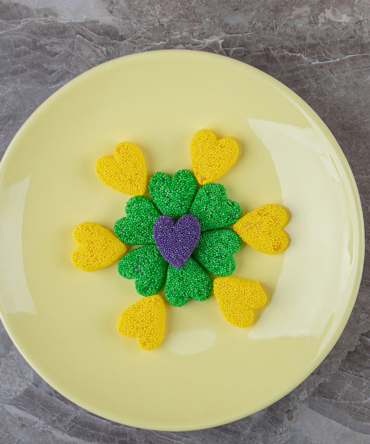 Mixed shape silicone cake cups, vibrant colors