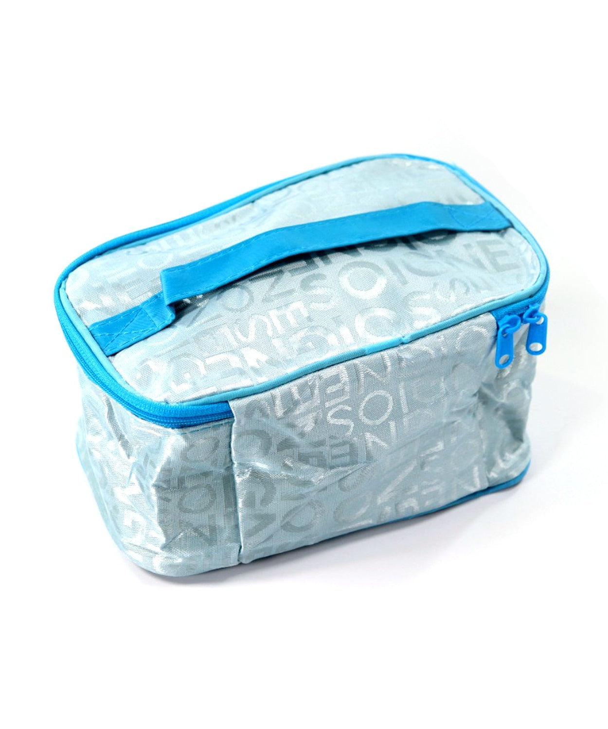 Portable makeup bag with multiple compartments for travel