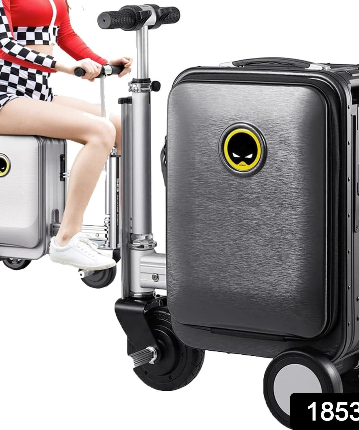 Electric suitcase smart driving luggage electric suitcase scooter with removable battery speed (1 Pc)