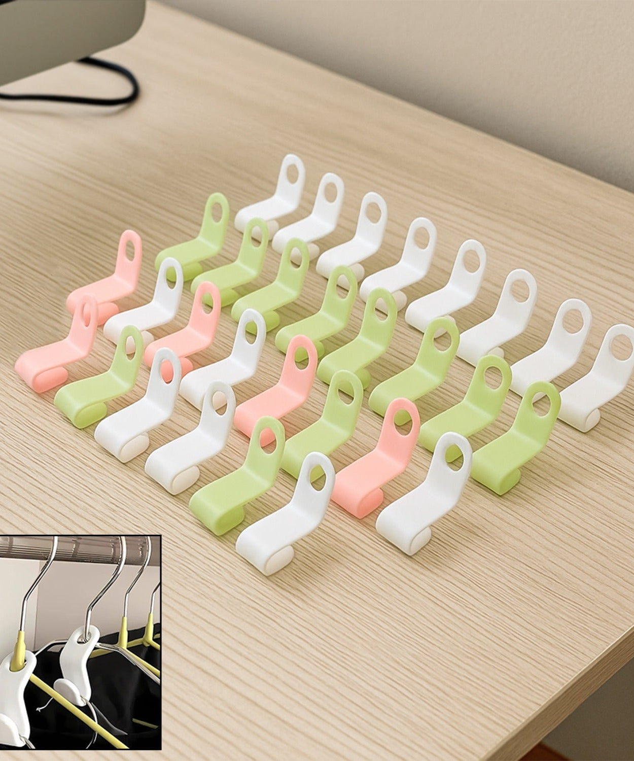 Multi-Color Space Saver Hanger Hooks