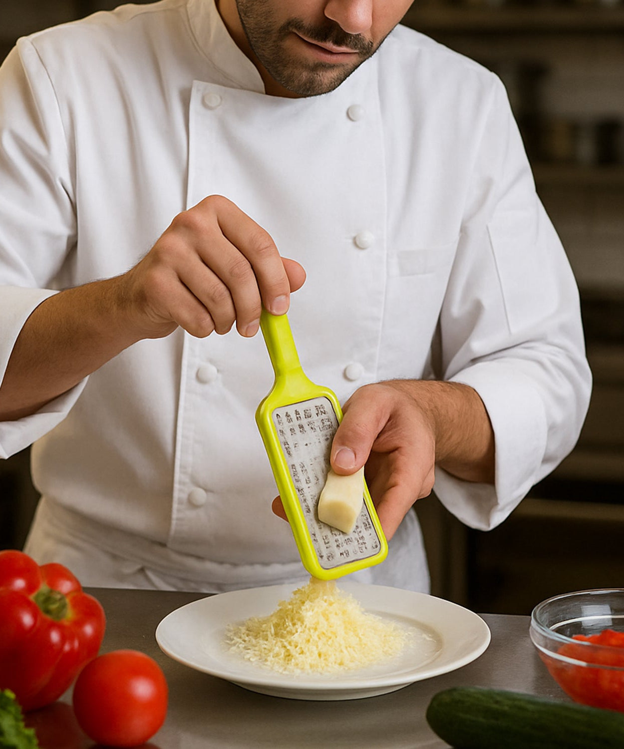 Stainless Steel Vegetables & Fruits Shredder for Kitchen Cheese Grater (1 Pc)