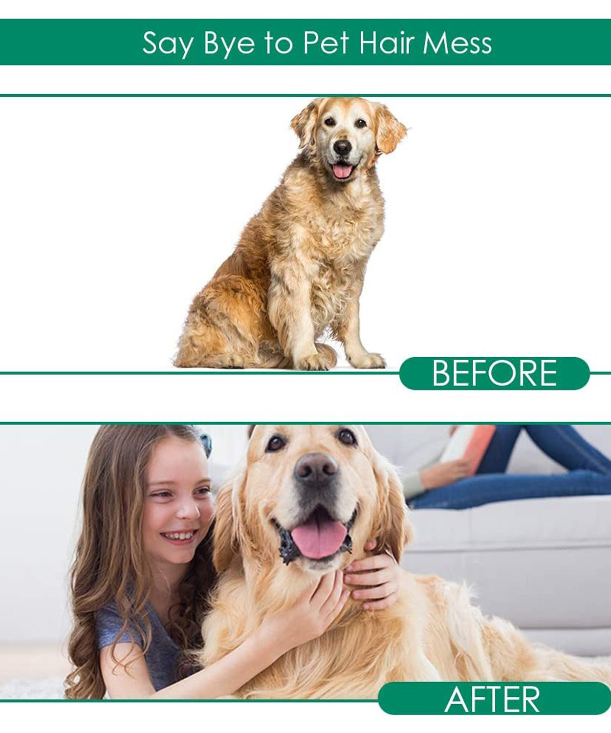 Green True Touch brush for cleaning