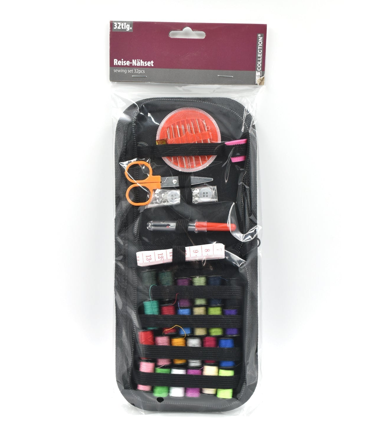 Purse sewing kit with 48 pieces, ideal for all household sewing purposes.