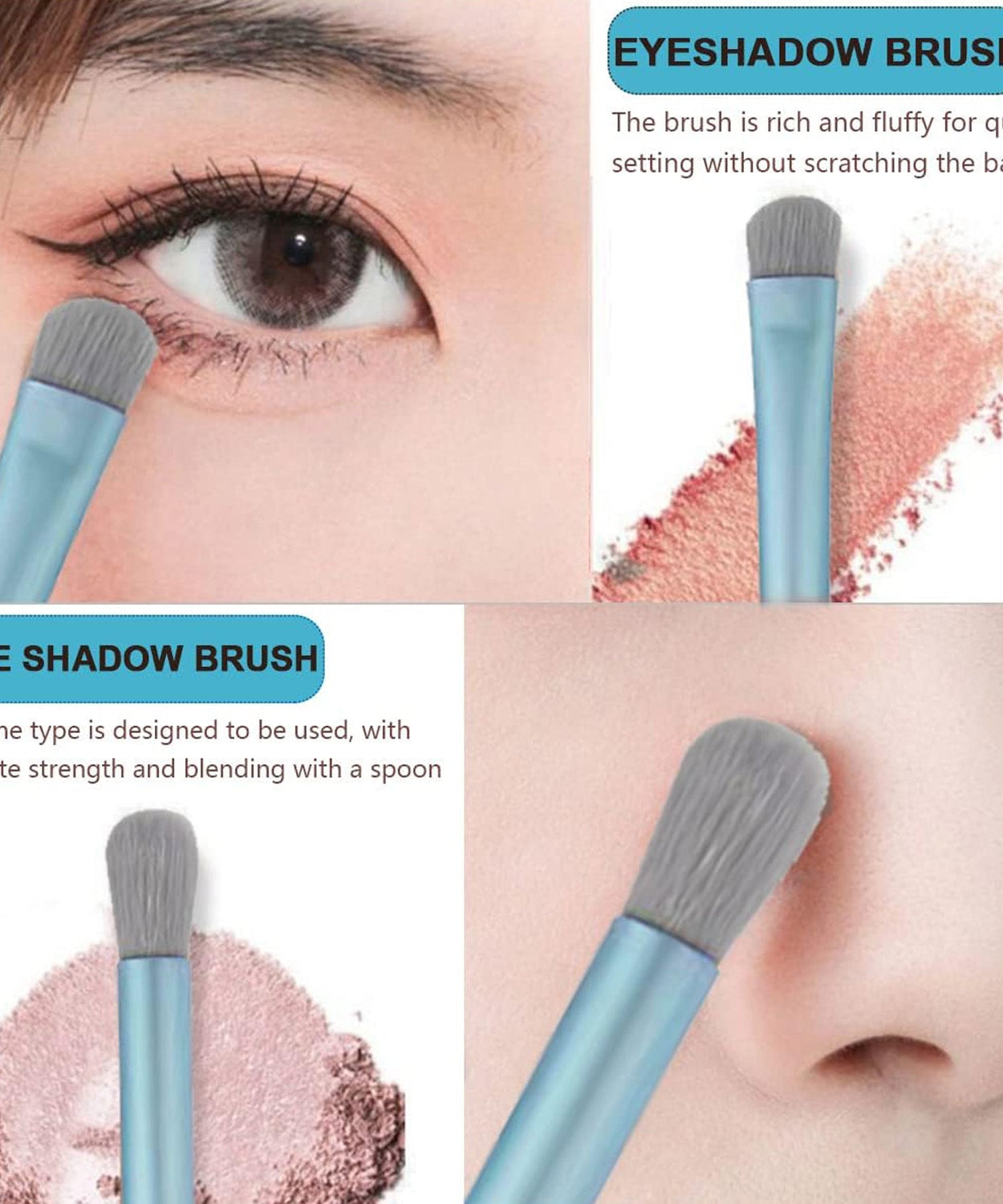 8-Piece Mini Makeup Brush Kit – Portable Premium Synthetic Set with Case (Mix Colors)