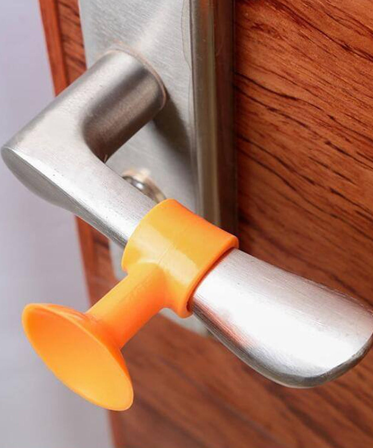 Anti-collision silicone door stopper, mini size, 100-piece pack for handle protection.
