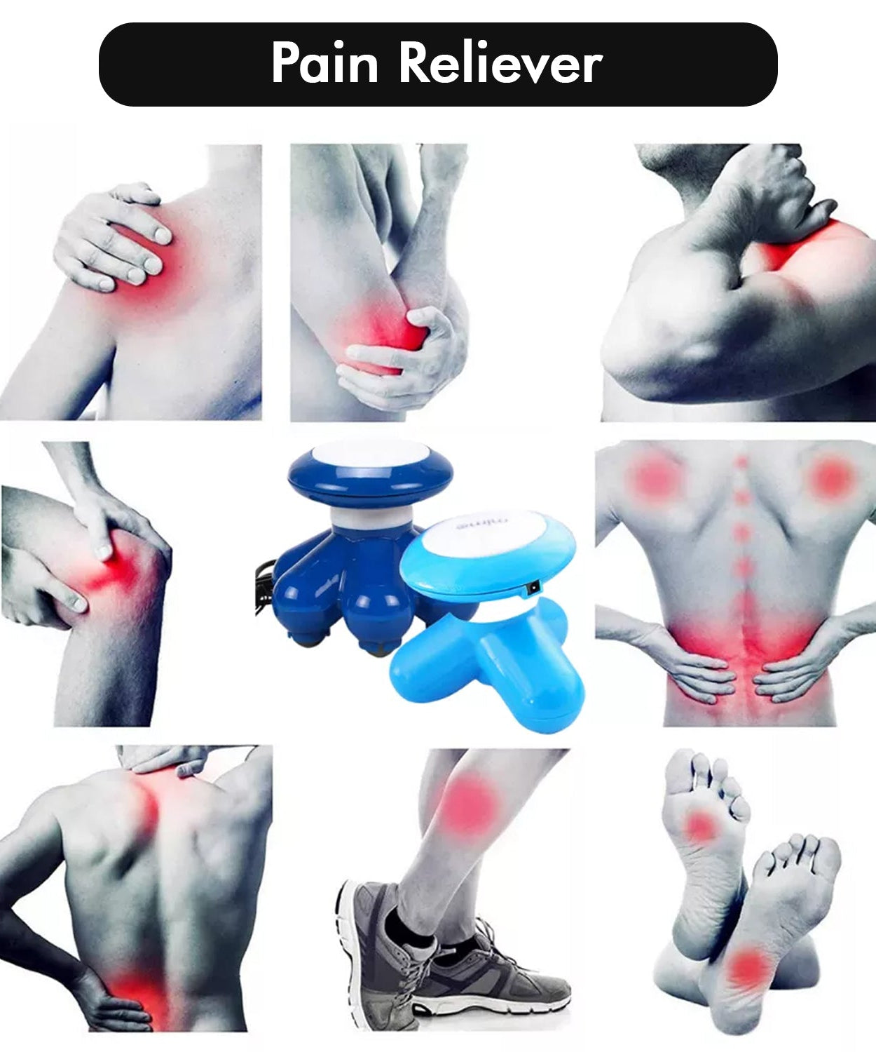 Full body massager with adjustable vibration settings.