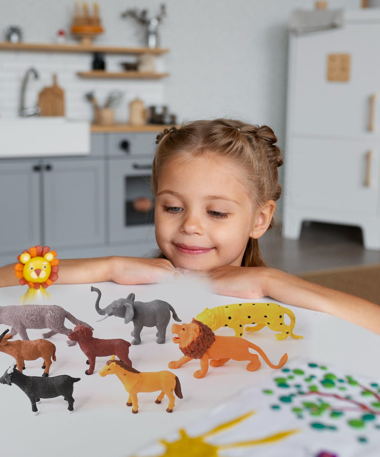 Animal Kingdom Plastic Toy Set for Kids (14 PC)