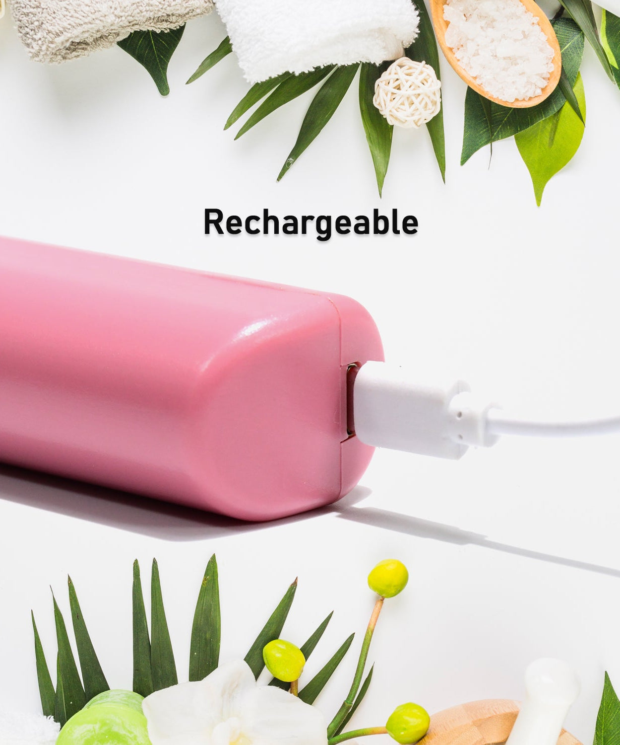 Rechargeable Mini Hair Straightener, Travel Portable USB Charging Cordless Hair Straightener Bursh, Three Temperature Adjustments Flat Iron Comb (1 Pc)