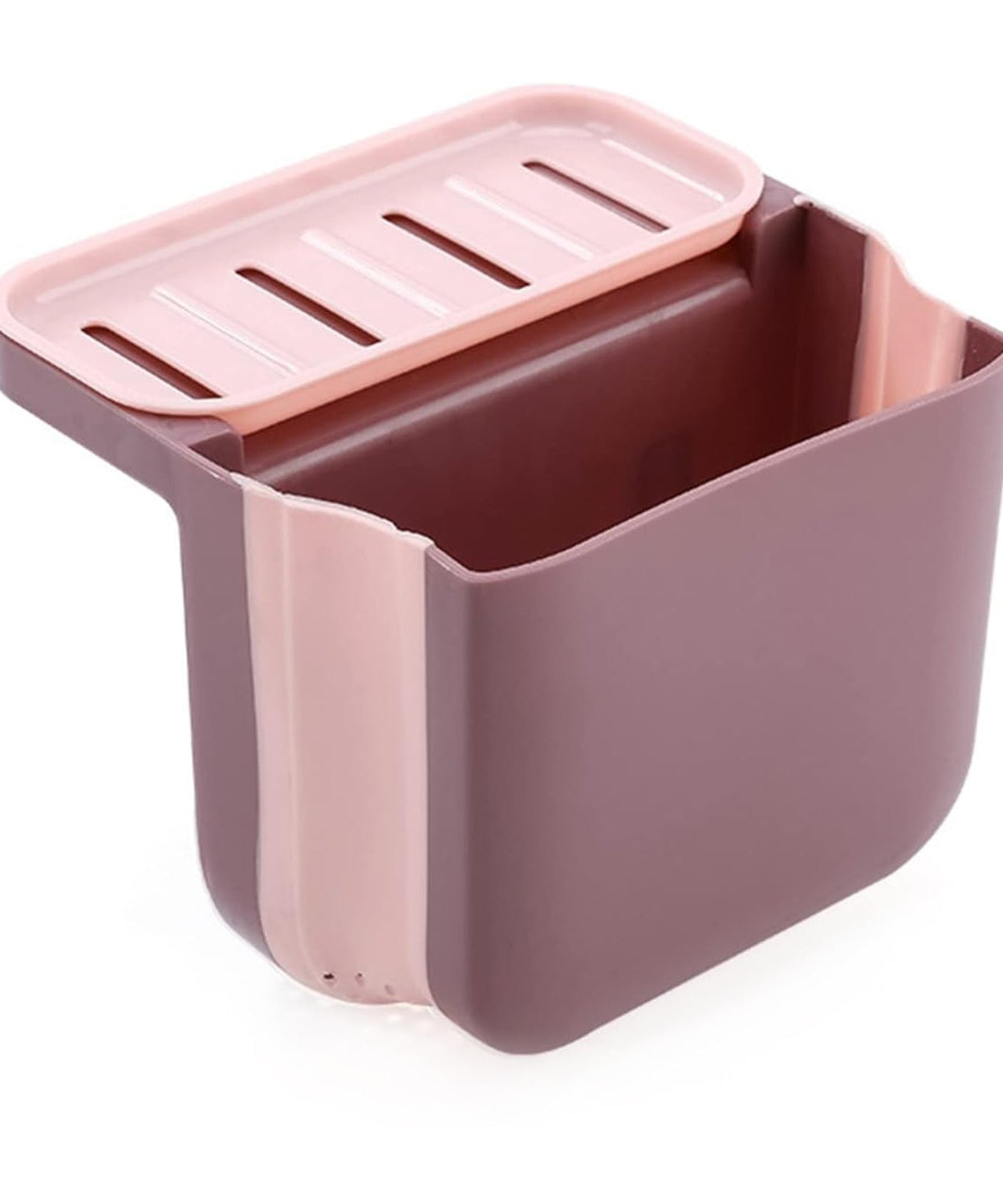 Compact and foldable sink trash holder for kitchen use