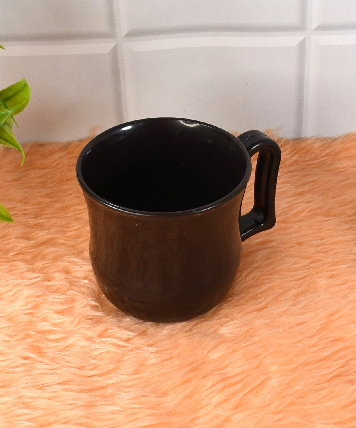 Premium Plastic Coffee / Tea Cups / Mug with Handle (1 Pc / With Color Box / Mix Color)