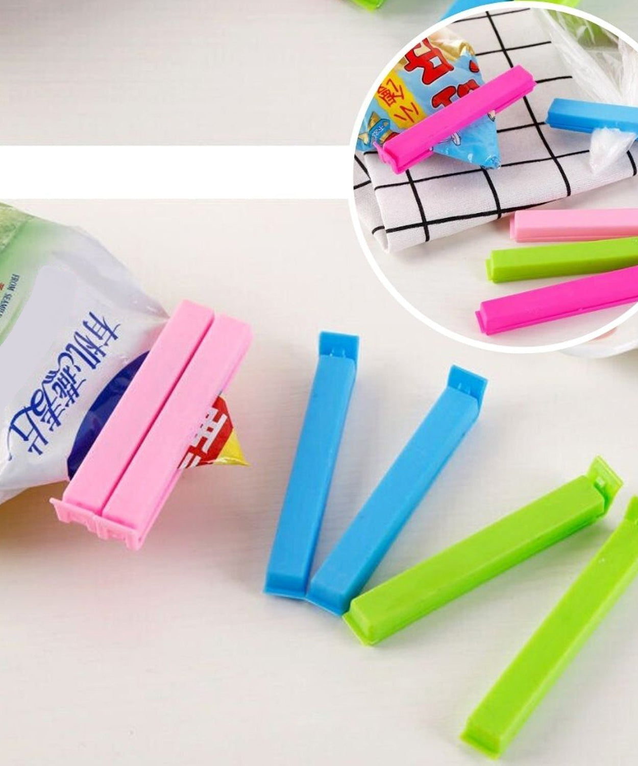 Sealing clips for food storage