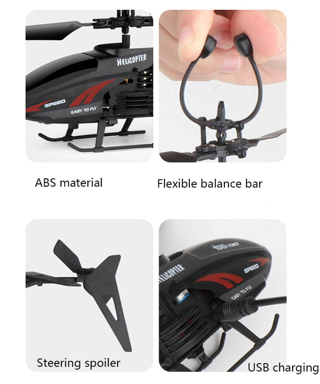 Helicopter in action