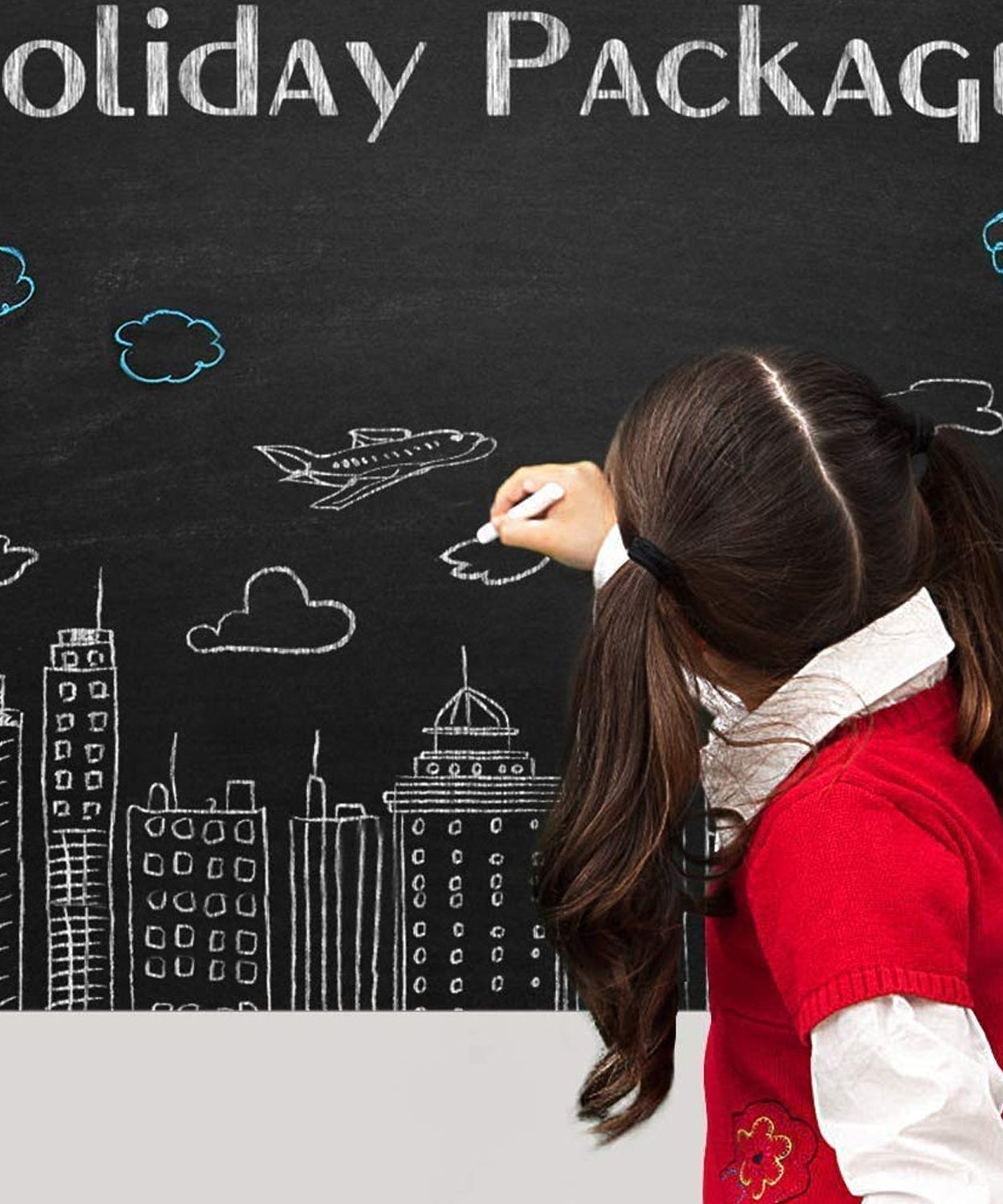 Blackboard wall mural