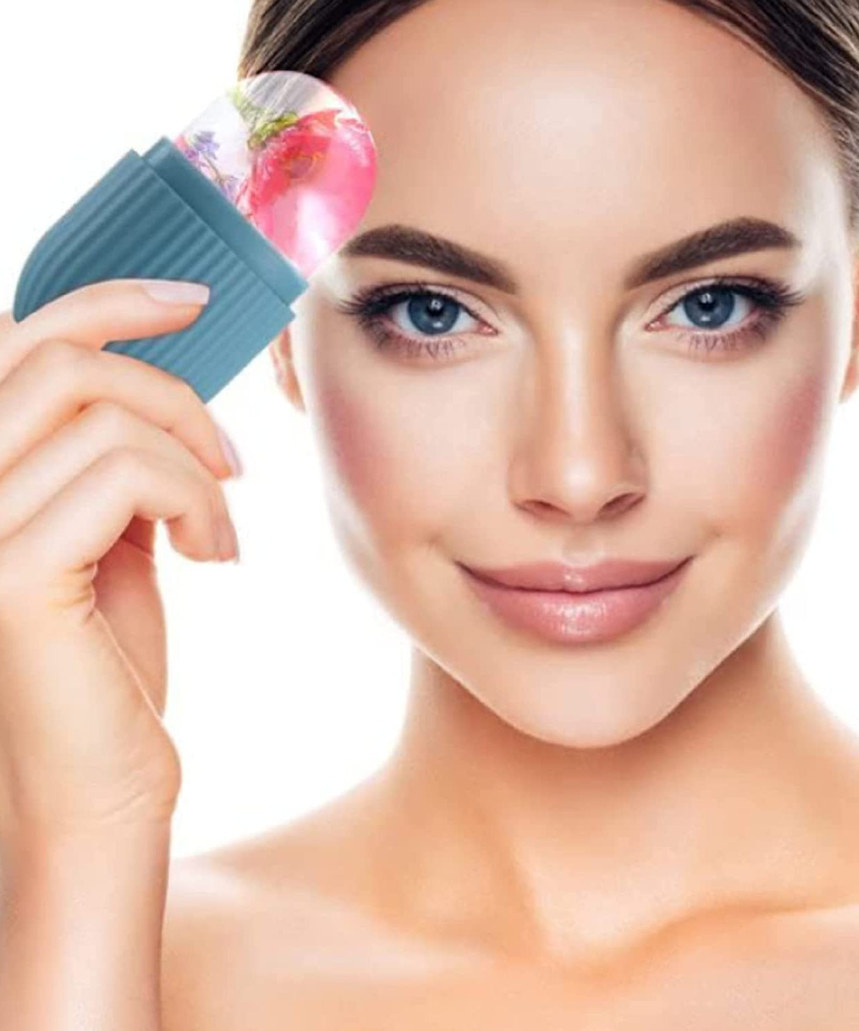 Beauty Ice Roller for Face & Eye Massage (Reusable, Purple / Without Box)