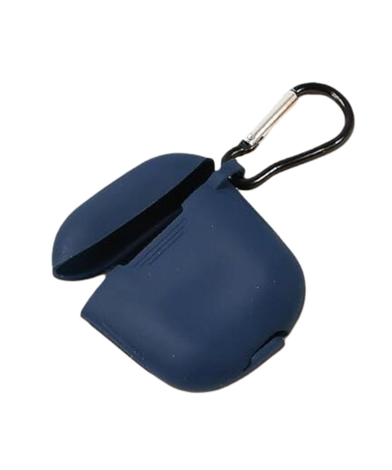 Silicone Shockproof Protection Wireless Headphones Carrying Box Cover with Metal Keychain