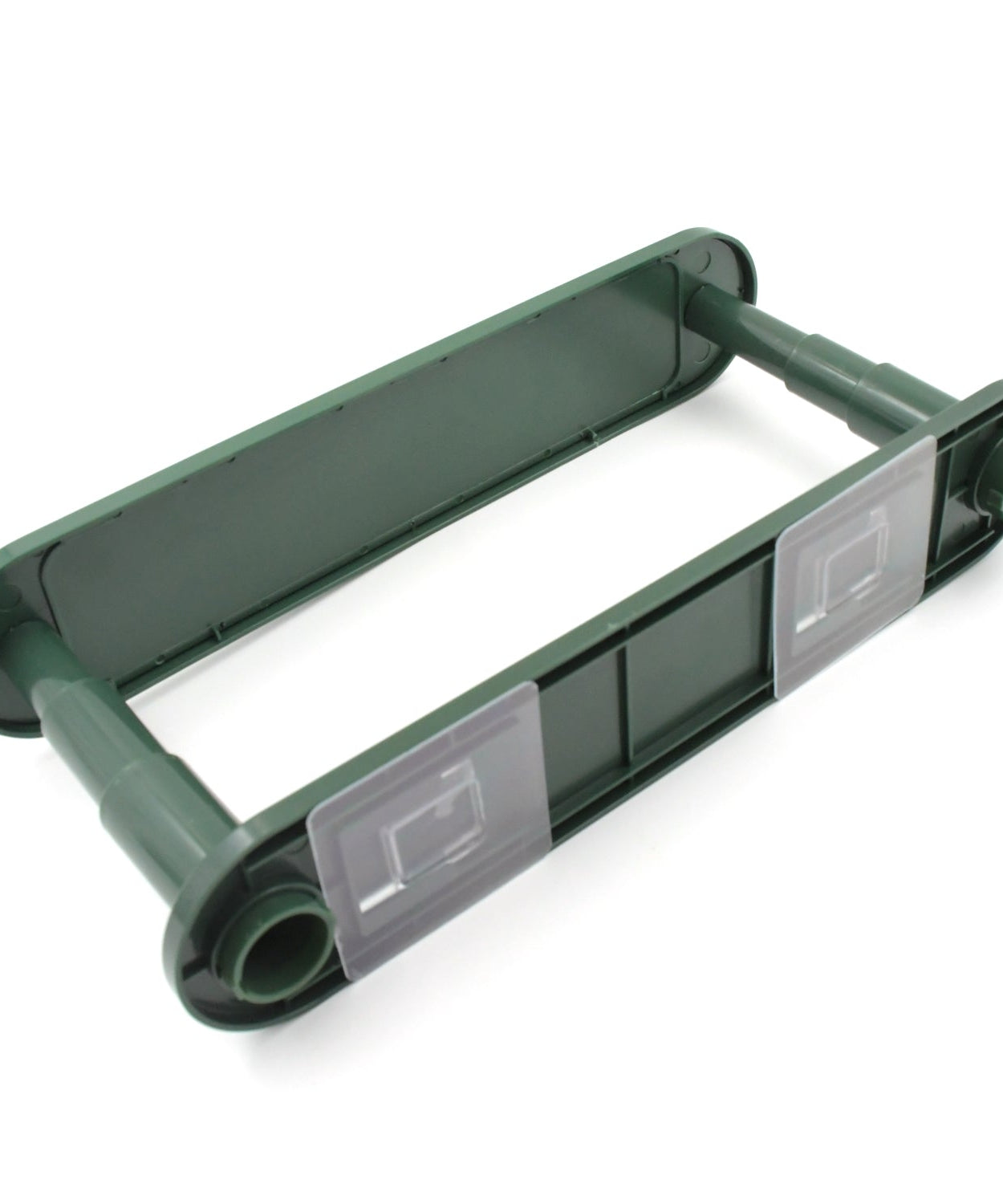 Wall-mounted clothes rack for organizing hangers.