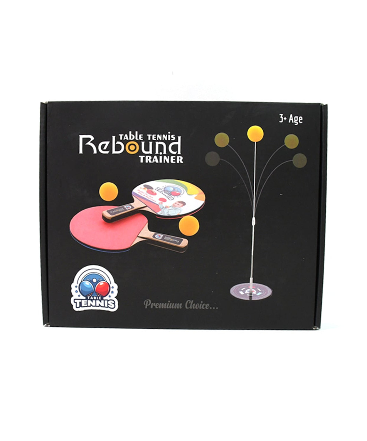 Portable Wiff Waff Rebound Table Tennis Trainer Set (1 Set)