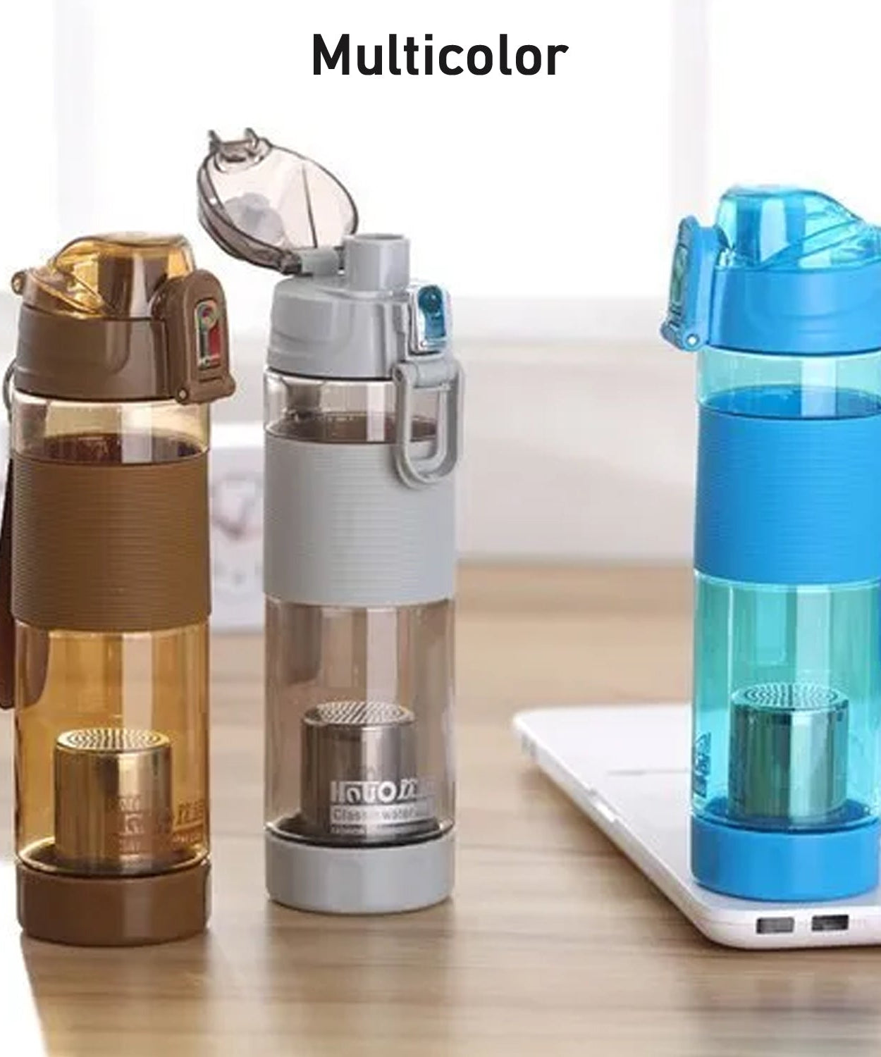 Customized/Personalized Alkaline Water Bottle, with Food Grade Plastic, Stylish and Portable (Particulates not included)