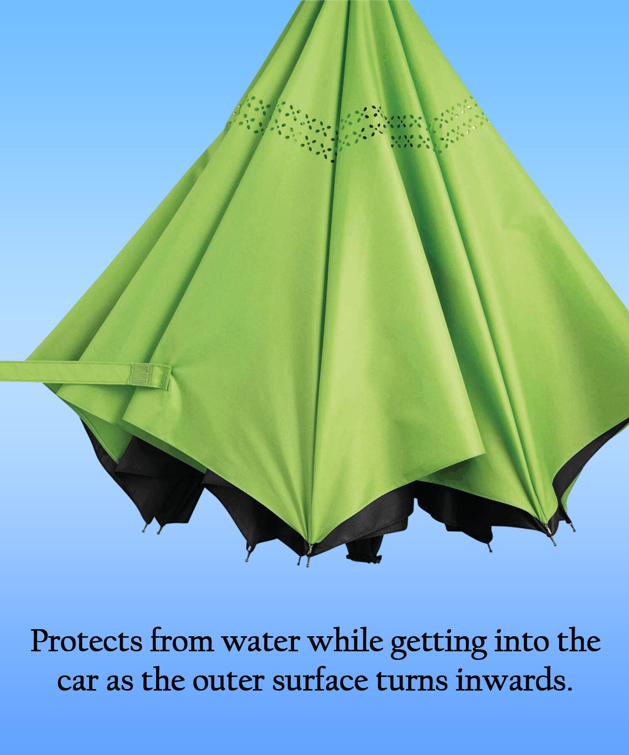 Foldable UV & Rain Umbrella with C-Shaped Handle – Kids (1 Pc / Mix Color)