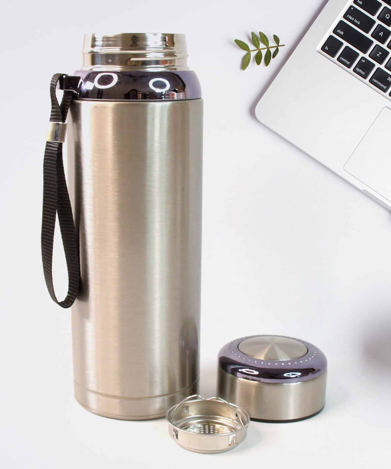 800ml Stainless Steel Water Bottle – Leak-Proof Thermos Flask for Travel, Gym, Office, Home Use (1 Pc)