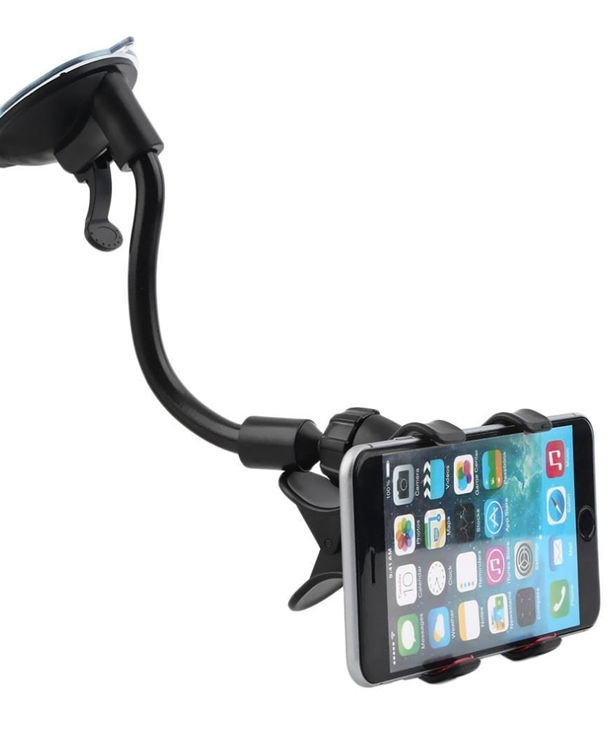 Phone holder with flexible angle adjustment