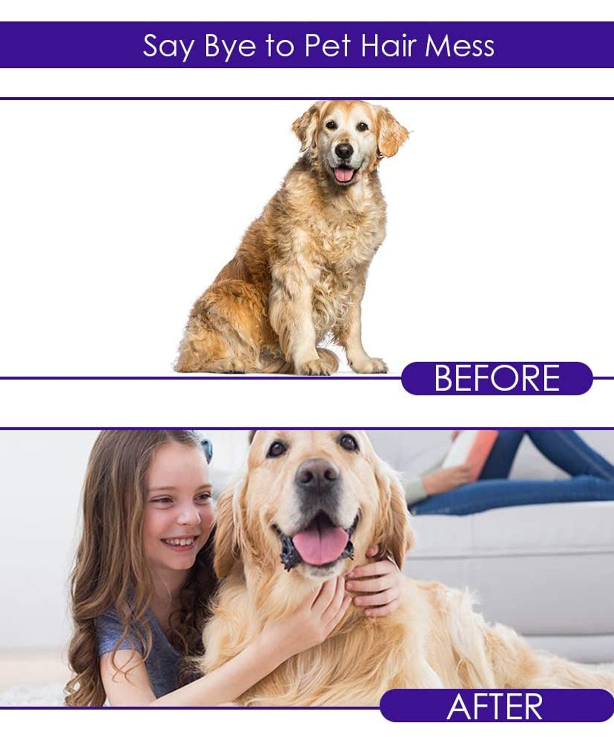 Purple brush for effective cleaning